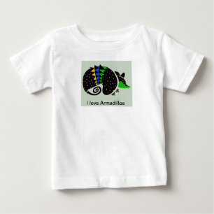 I Liebe ARMADILLOS - Gefährdete Tiere - wild leben Baby T-shirt