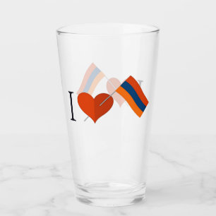 I Liebe Armenia Glass Cup Glas