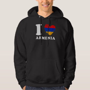 I Liebe Armenien Herzenflagge Armenien Hoodie