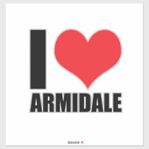 I Liebe Armidale Aufkleber