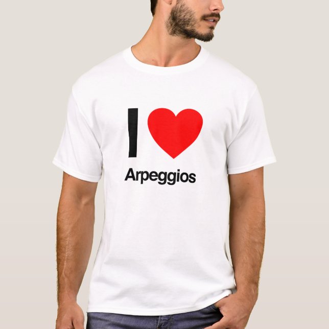 i Liebe arpeggios T-Shirt (Vorderseite)