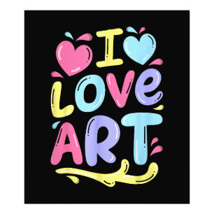 I Liebe Art, Artist Painter Colorful Painting Gift Fotodruck