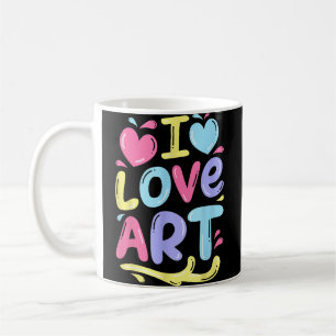 I Liebe Art, Artist Painter Colorful Painting Gift Kaffeetasse