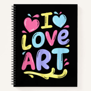 I Liebe Art, Artist Painter Colorful Painting Gift Notizbuch