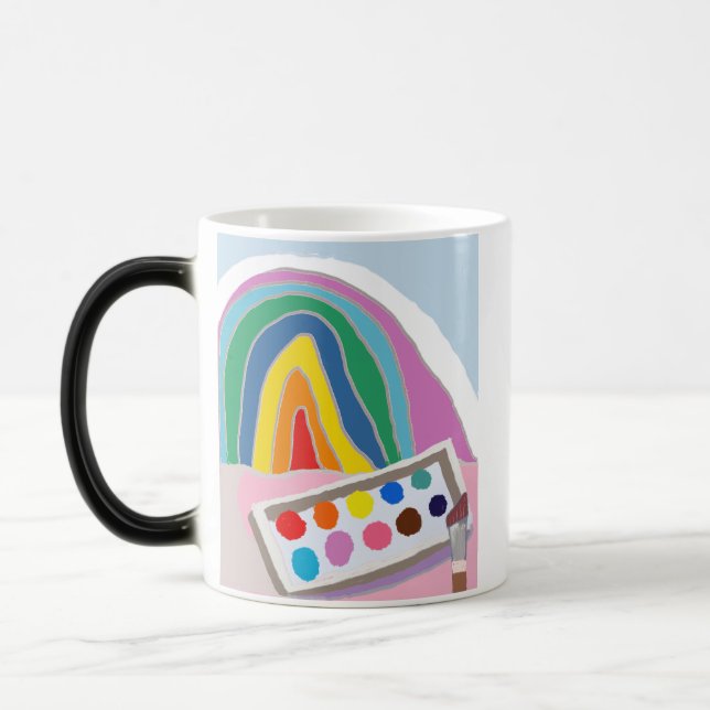 I Liebe Art Class Verwandlungstasse (Links)