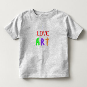 I Liebe Art Kleinkind T-shirt