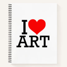I Liebe Art Spiral Notebook