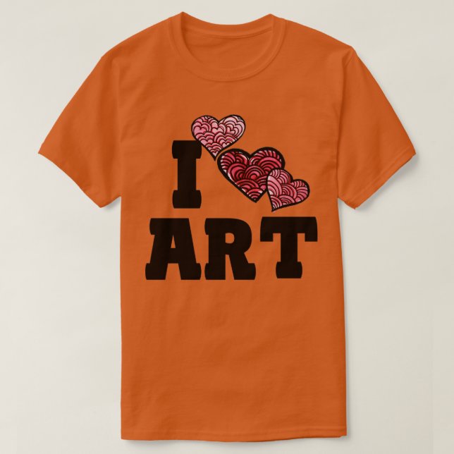 I Liebe Art T-Shirt (Design vorne)