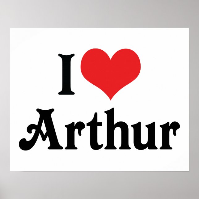 I Liebe Arthur Poster (Vorne)