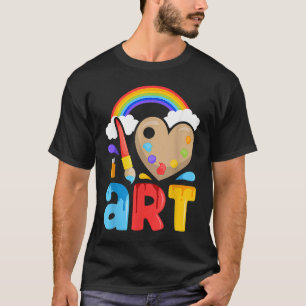 I Liebe Artist Painter Colorful Painting Kinder Mä T-Shirt
