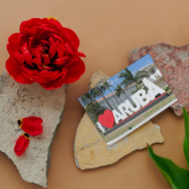 I Liebe Aruba - Eine glückliche Insel Postkarte