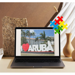 I Liebe Aruba - Eine glückliche Insel Puzzle