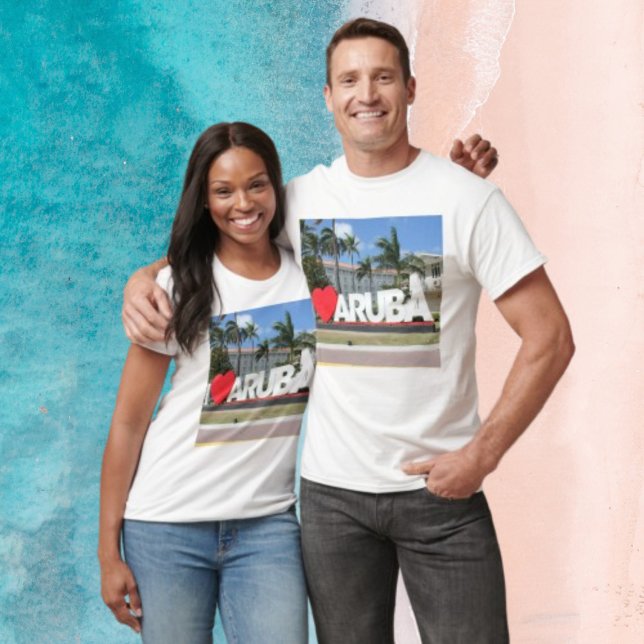 I Liebe Aruba - Eine glückliche Insel T-Shirt (Von Creator hochgeladen)