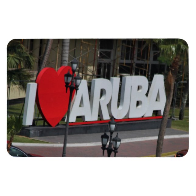 "I Liebe Aruba", Fotografie, Magnet (Horizontal)