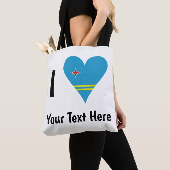 I Liebe (Aruba Herzenflagge) Personalisiert (Von Nahem)