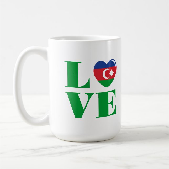I Liebe Aserbaidschan Kaffeetasse (Links)
