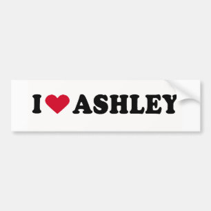 I LIEBE ASHLEY AUTOAUFKLEBER