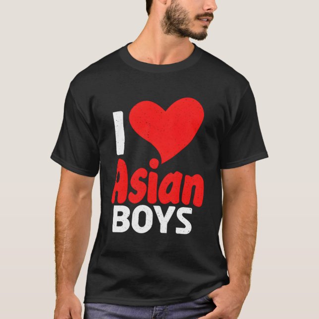 I Liebe Asiatisch T-Shirt (Vorderseite)