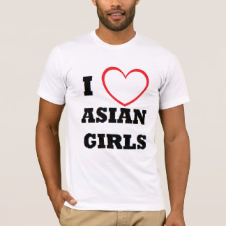 I Liebe-asiatisches Mädchen-T-Shirt T-Shirt