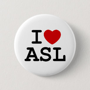 I Liebe ASL Button