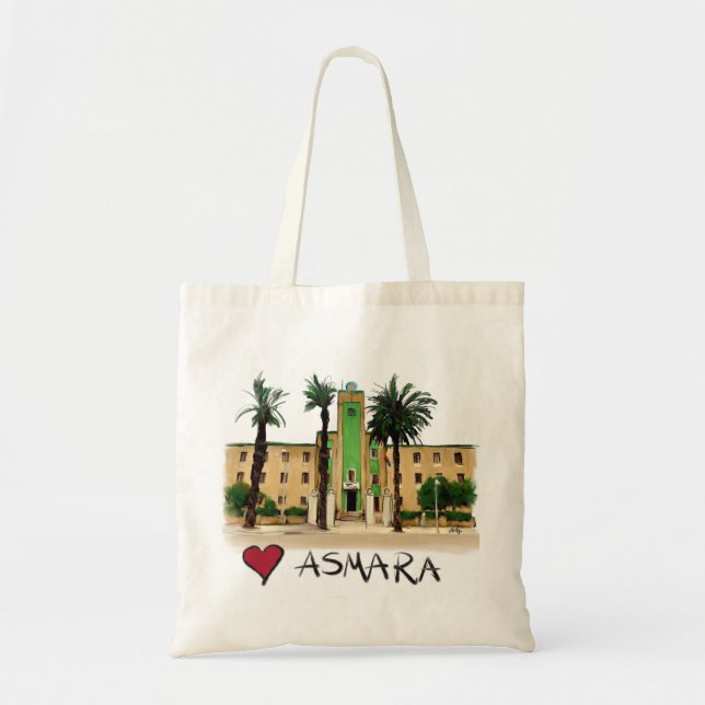 I Liebe Asmara Tragetasche (Vorne)