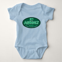 I Liebe Asphalt 1 Stück Baby Bodysuit - Blau
