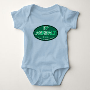 I Liebe Asphalt 1 Stück Baby Bodysuit - Blau Strampler
