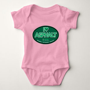 I Liebe Asphalt 1 Stück Baby Bodysuit - Rosa Baby Strampler