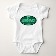 I Liebe Asphalt 1 Stück Baby Bodysuit - White