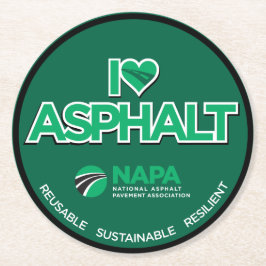 I Liebe Asphalt Bar Paper Untersetzer