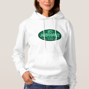 I Liebe Asphalt Frauenhorn - Weiß Hoodie
