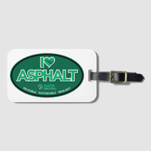 I Liebe Asphalt Gepäckmarke Gepäckanhänger