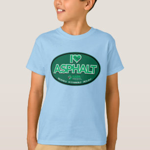 I Liebe Asphalt Kinder T - Shirt - Blau