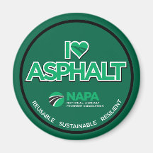 I Liebe Asphalt Magnet