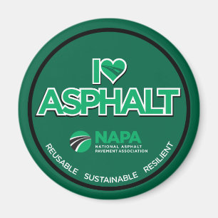 I Liebe Asphalt Magnet