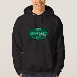 I Liebe Asphalt Männerhoodie - Schwarz Hoodie