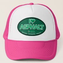 I Liebe Asphalt Trucker Hat - Rosa