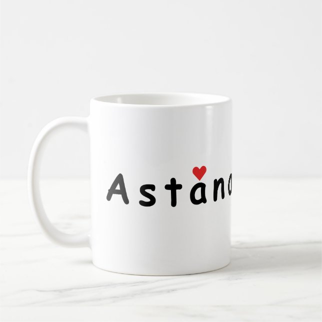 I Liebe Astana Kasachstan Kaffeetasse (Links)