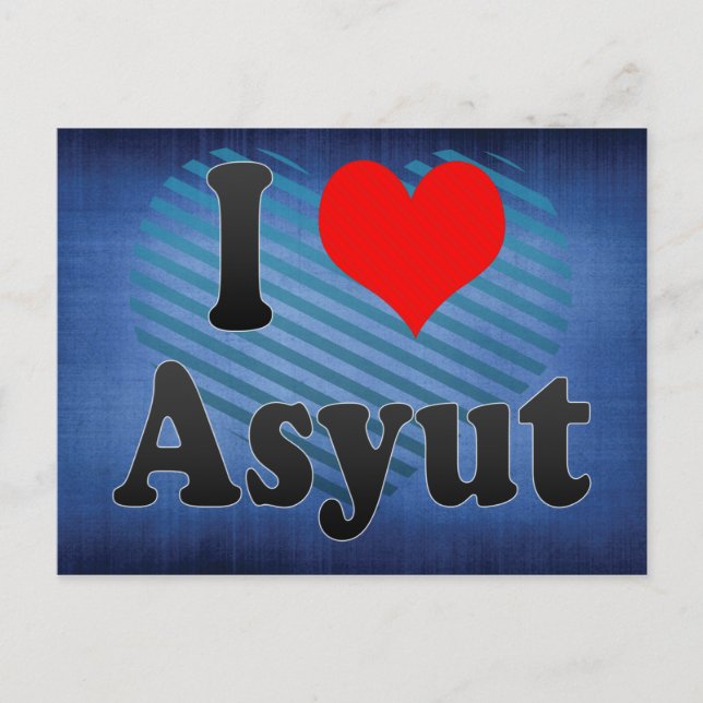 I Liebe Asyut, Ägypten Postkarte (Vorderseite)