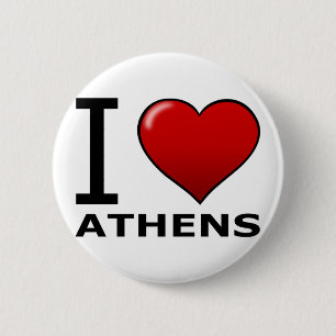 I LIEBE ATHEN, GA - GEORGIA BUTTON