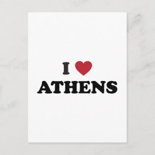 I Liebe Athen Georgien Postkarte