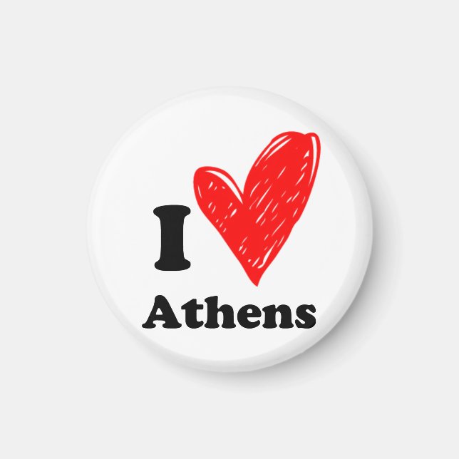 I Liebe Athen Magnet (Vorne)