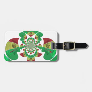 I Liebe Äthiopia Kaleidoscope - Heartfelt Rasta Ar Gepäckanhänger