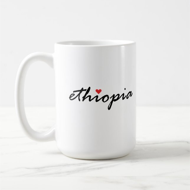 I Liebe Äthiopien Kaffeetasse (Links)
