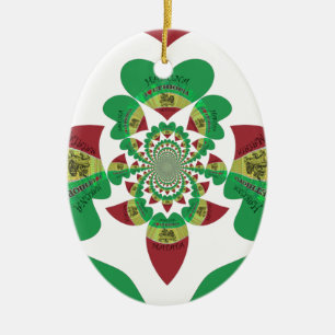I Liebe Äthiopien Liebliche Herzklopfen Keramik Ornament