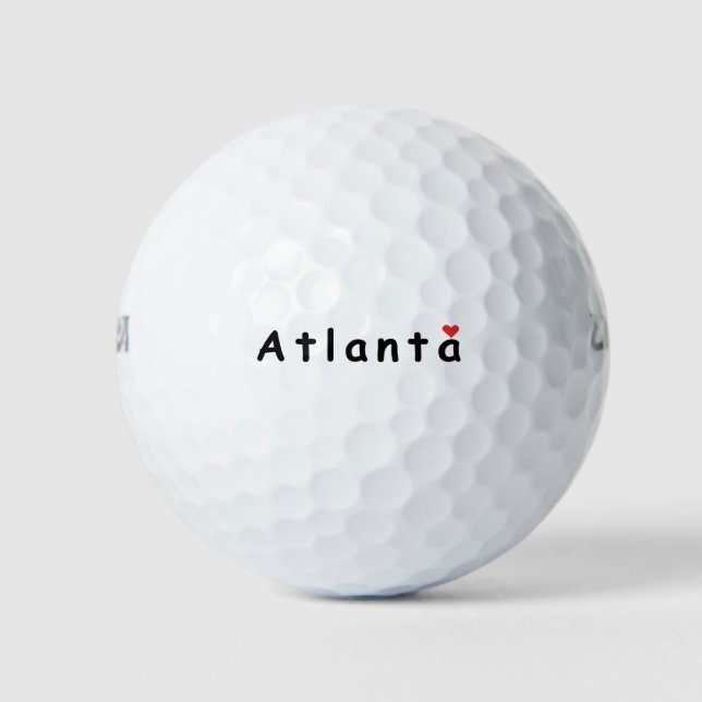 I Liebe Atlanta Golfball (Vorderseite)