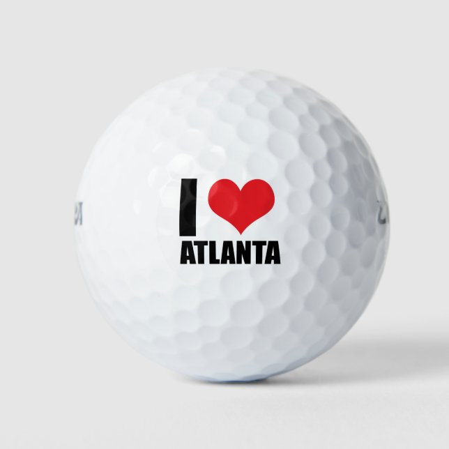 I Liebe Atlanta Golfball (Vorderseite)