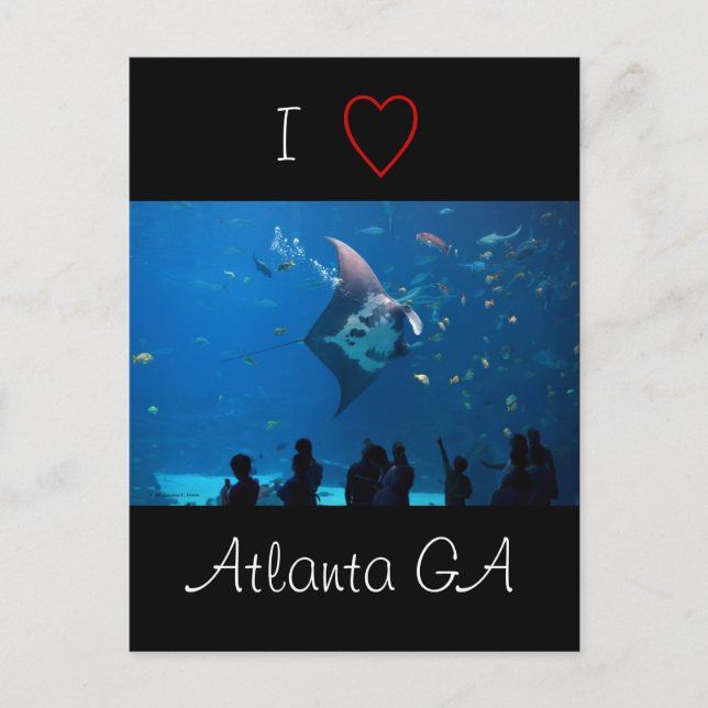 I Liebe Atlanta Postkarte (Vorderseite)
