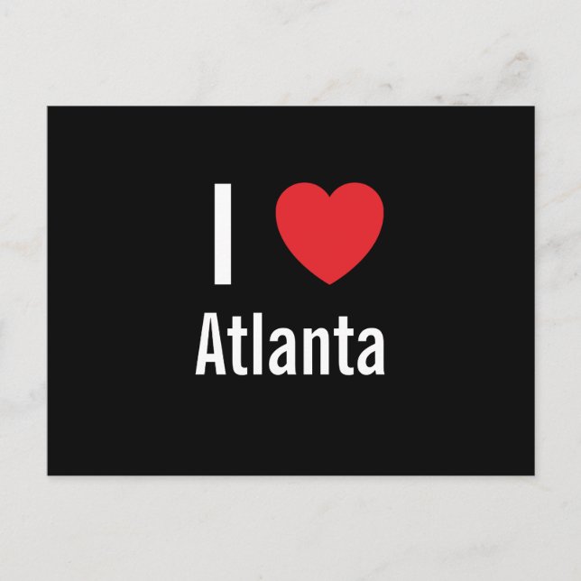 I Liebe Atlanta Postkarte (Vorderseite)