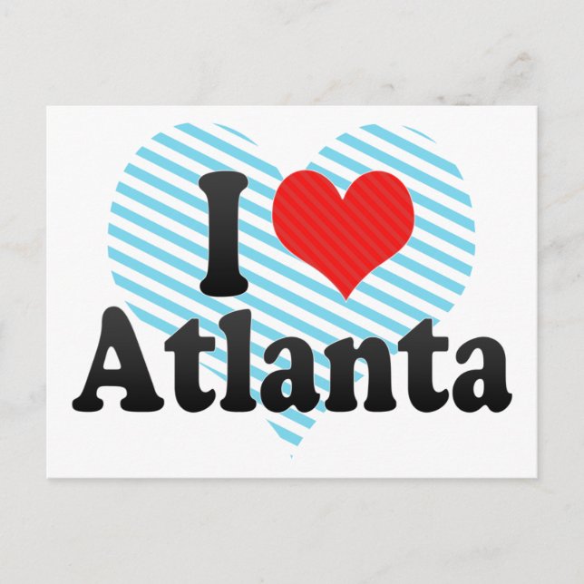 I Liebe Atlanta Postkarte (Vorderseite)